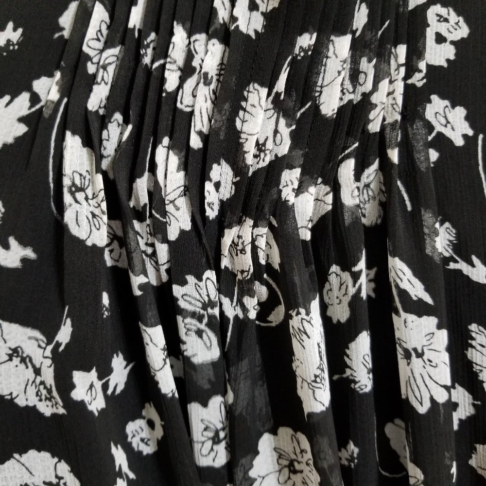 Kimchi Blue dress Small floral print maxi 90's style sleeveless lined chiffon UO - Picture 9 of 11